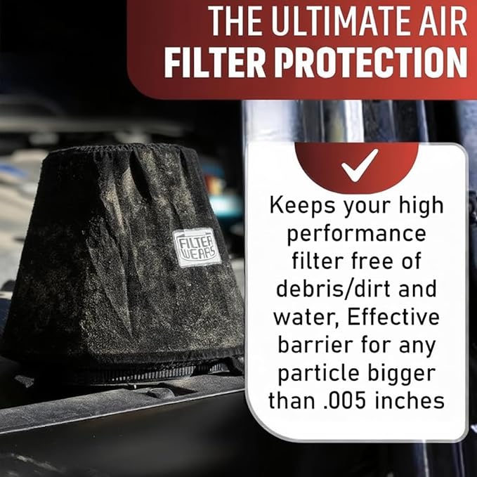 FILTERWEARS F154K Universal Water Repellent Cold Air Intake Pre-Filter - Image 6