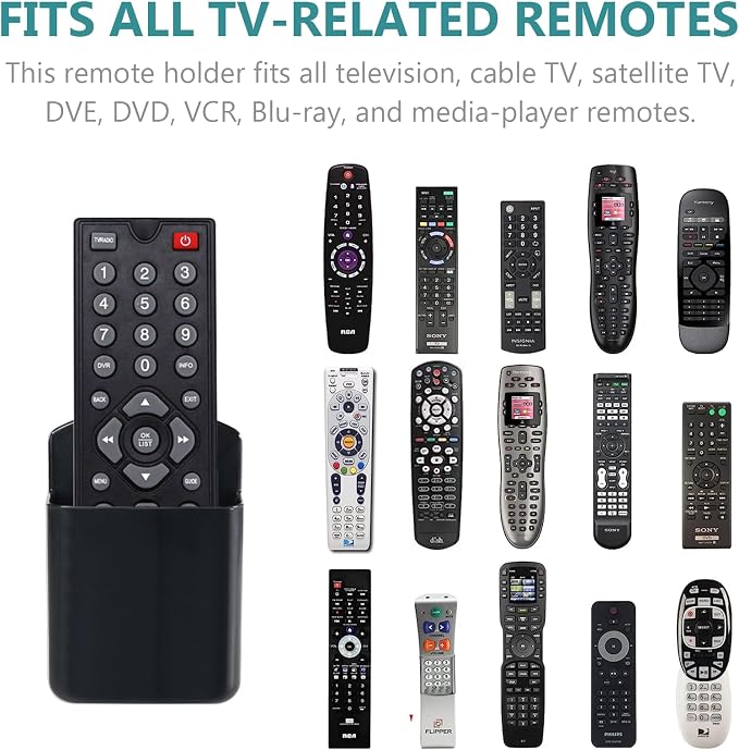 6 Pcs Remote Control Holder Wall Mount, TV Remote Controller Holder - Image 5