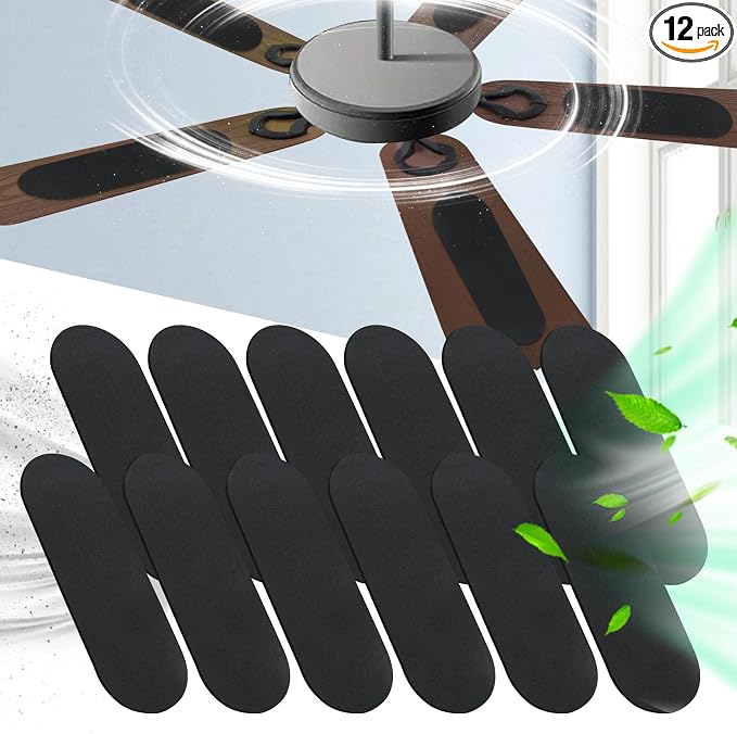 12 Pack Activated Carbon Ceiling Fan Filters, Transform Your Fan into a by AesoKone
