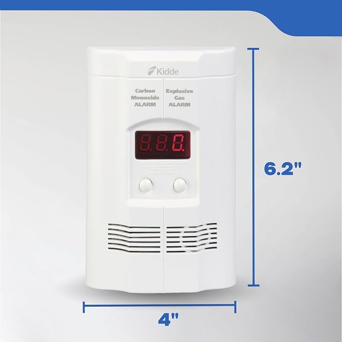 Kidde Carbon Monoxide + Explosive Gas, Natural Gas & Propane Alarm, Plug-in - Image 7