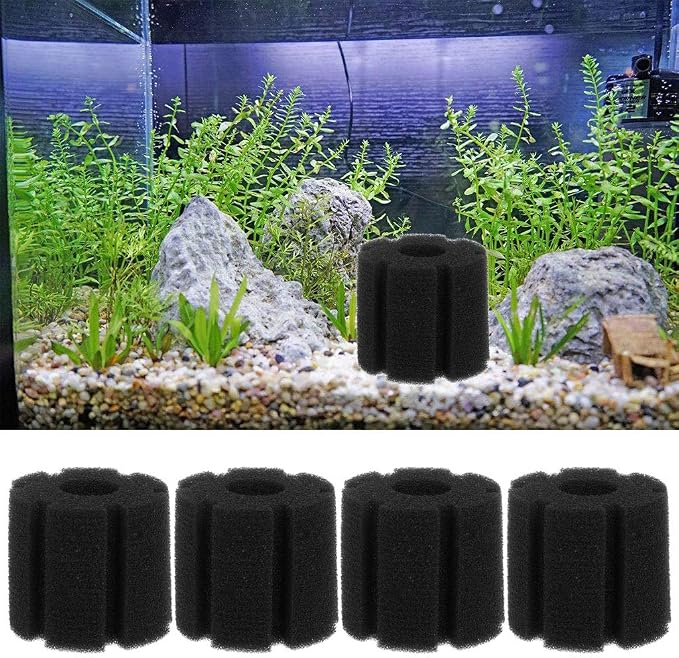 4-Pack Sponge Filter Foam Biochemical Sponge Replacement Aquarium Fish - Image 7