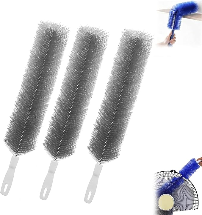 Bendable Microfiber Head, Reusable Dust Remover, Fan Cleaning Brush Washable by Unknown