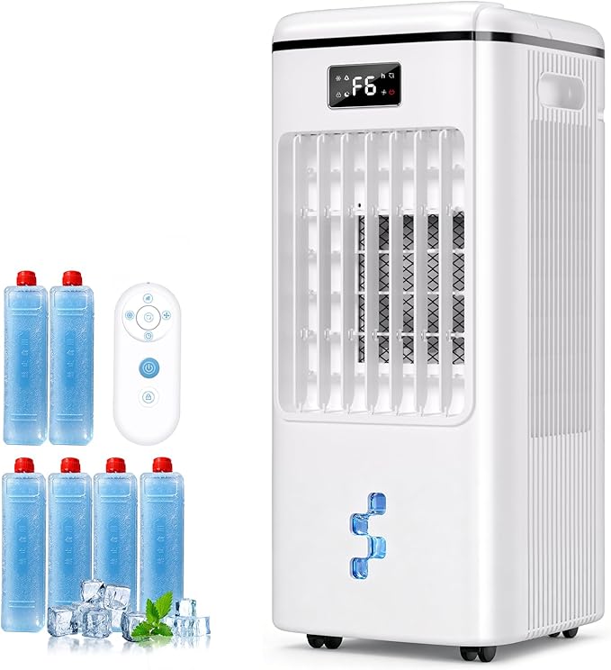 4-in-1 Evaporative Air Cooler, Portable Air Conditioner & Swamp Cooler by AshihotiOfficial
