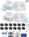 Veken Cat Water Fountain Filters, 12 Pack Replacement Filters & 12 Pack by Veken