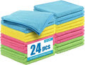 Microfiber Cleaning Cloth, 24 Pack, 12x12 Inch by Tekswip