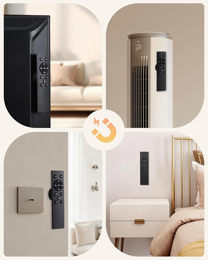 2-in-1 Magnetic Remote Control Holder Wall Mount, 2 Pack Self-Adhesive TV - Image 7