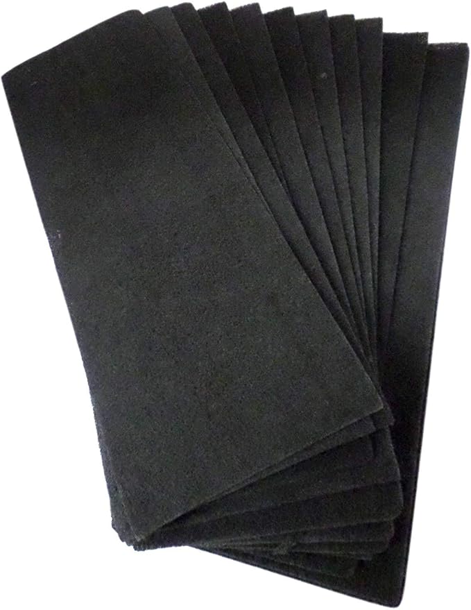 CFS – 4" x 12" Universal Cut-to-Fit Carbon Activated Pre-Filter Pads by CompleteFiltrationServices