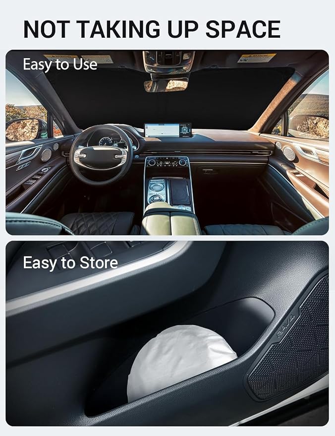 Proadsy Windshield Sun Shade Custom Fit 2021-2023 2024 2025 2026 Genesis GV80 - Image 9
