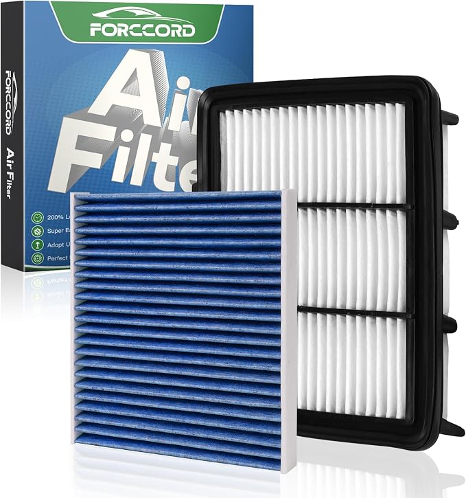 Cabin & Engine Air Filter Fit for Honda Accord 1.5L Gas 2022-2018 | by Forccord