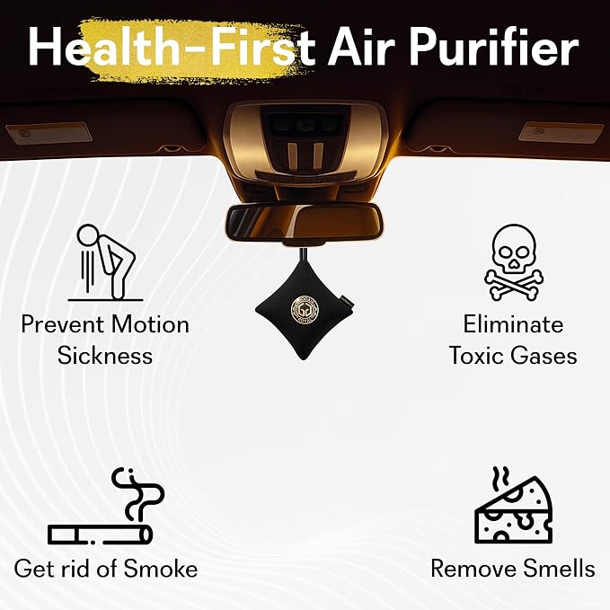 GOODAIR HEPA Car Air Purifier Bag & Pouch | 75g Activated Carbon Filter - Image 2