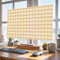 Vintage Yellow Buffalo Plaid Indoor TV Cover, Elastic TV Screen Protector by Unknown