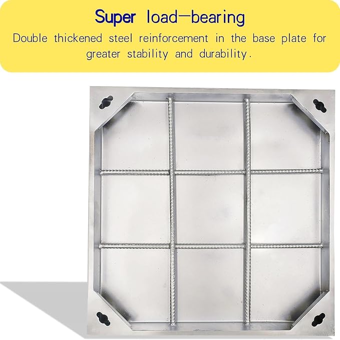20x20 in Invisible Stainless Steel Manhole Cover and Frame - Image 4