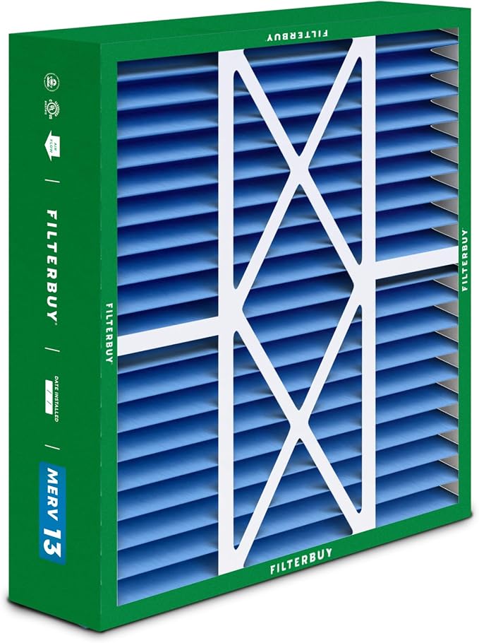 Filterbuy 22x24x5 Air Filter MERV 13 Optimal Smoke & Allergy Defense, - Image 8