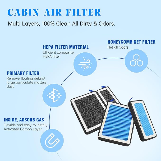 MASHA Cabin Air Filter for Lexus ES300h ES350 ES250 NX350 RX350 RX450h TX350 - Image 9