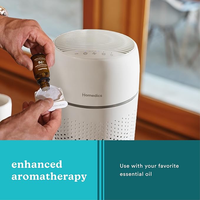 Homedics Air Purifier T22, 5-in-1 Tower Air Purifier, 99% HEPA-Type Filtration - Image 4