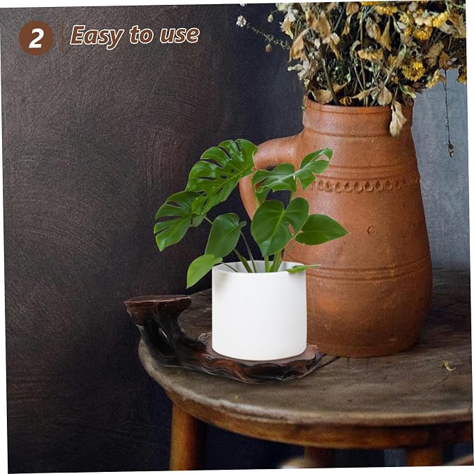 Carved Plant Stand Decorative Hydroponic Base - Image 5