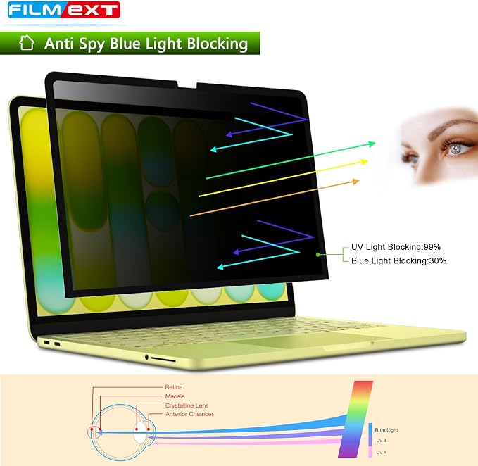 FILMEXT Privacy Screen for Macbook Neo 13 inch, Removable Mac neo 13" Privacy - Image 7