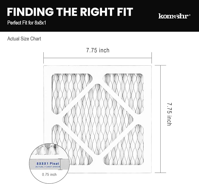 8x8x1 Air Filter MERV 13, HVAC/Furnace AC Filter Replacement, Dust - Image 2