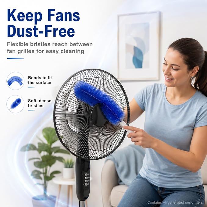 Aquanexis 90 Flexible Ceiling & Fan Dust Magnet, Hanging Holes, Soft Bristles - Image 4