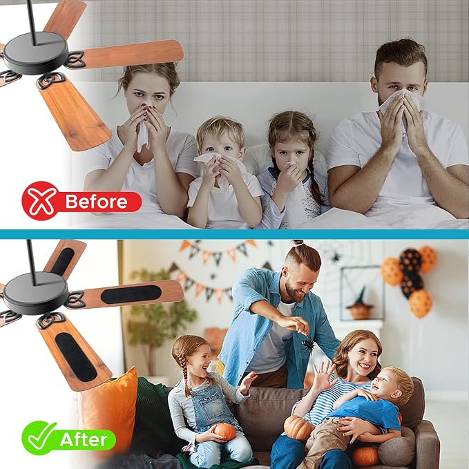 Ceiling Fan Air Filter -15 Pack Activated Coconut Shell Carbon Unscented Air - Image 4