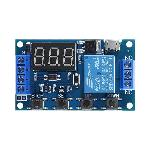 3Pcs DC 6-30V Timer Relay Programmable Delay Relay Module Cycle Timer - Image 4