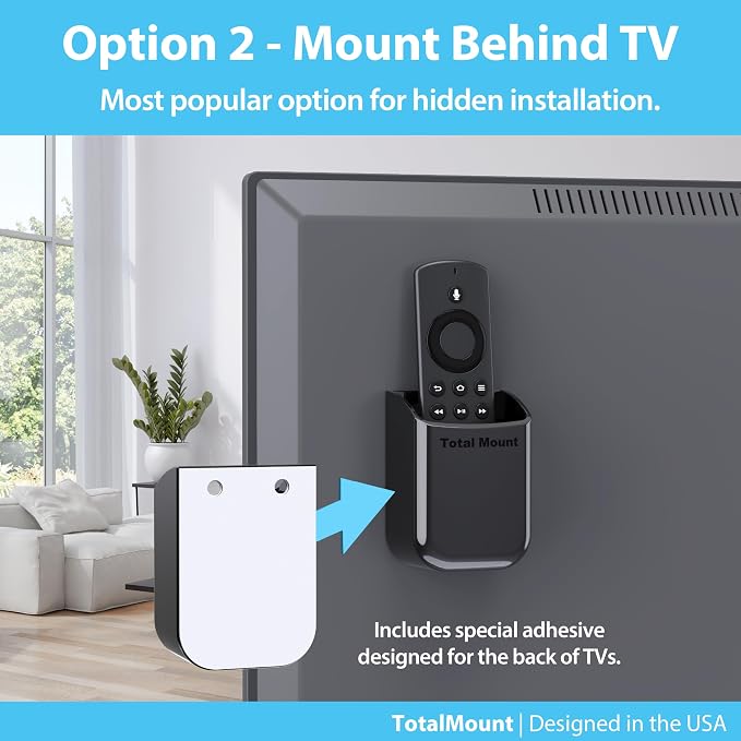 TotalMount Universal Remote Control Holders – Attach to Wall or Back of TV – - Image 4