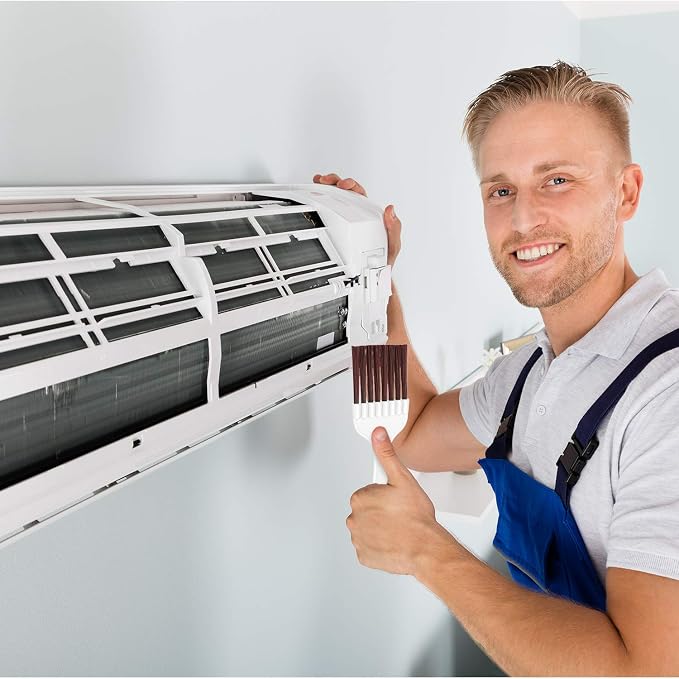 Boao 4 Packs Coil Brush Air Conditioner Condenser Refrigerator Cleaning HVAC - Image 6