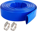 2" x 100 FT Pool Backwash Hose Blue Heavy Duty Reinforced PVC Lay Flat Water by ProfessionalBrand