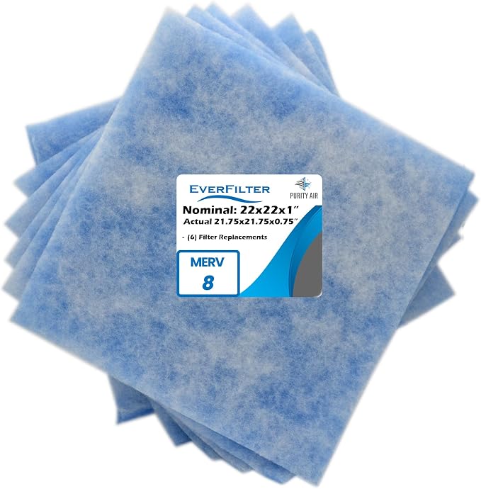 22x22x1 Air Filter MERV 8 Filter Media Replacements only, HVAC AC Furnace Air by PurityAir
