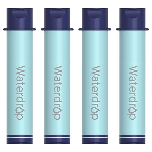 Waterdrop Gravity Water Filter Straw, Camping Water Filtration System, Water by Waterdrop