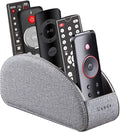 TV Remote Control Holder with 5 Compartments, Pu Leather Remote Caddy/Box/Tray by YAPISHI