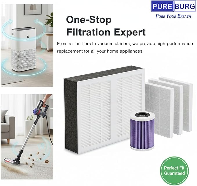 PUREBURG Replacement Filter Set Compatible - Image 8