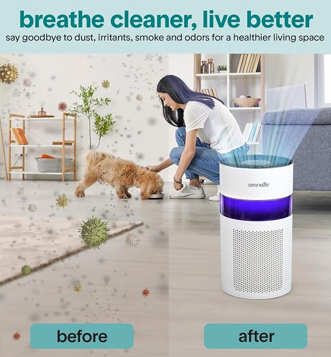 SereneLife Portable Air Purifier | Small Air Purifier - Image 5
