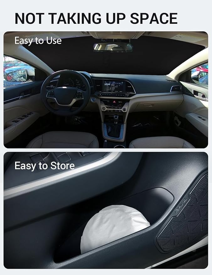 Proadsy 2026 Upgrade Front Windshield Sun Shade Foldable Sunshade Protector - Image 9