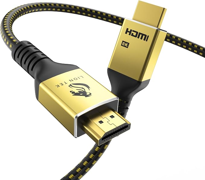 LIONWEI 8K Certified HDMI Cable 10FT/3M, HDMI 2.1 Cable 8K@60Hz 4K@120Hz by LIONWEI