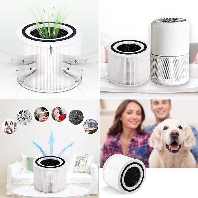 2 Pieces HEPA Filter Cartridge Filtration Air Replacement Accessories - Image 2