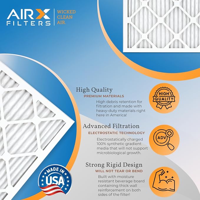AIRX FILTERS WICKED CLEAN AIR. 20x20x1 Air Filter MERV 11 Electrostatic Pleated - Image 4