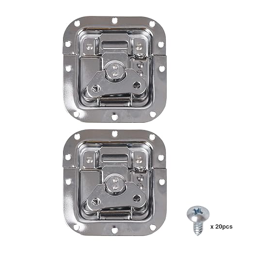 Sound Town 2-pack Spring Loaded Recessed Medium Butterfly Latches, - Image 2