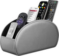 Fintie Remote Control Holder, 5 Compartments Vegan Leather TV Remoter Caddy by Fintie
