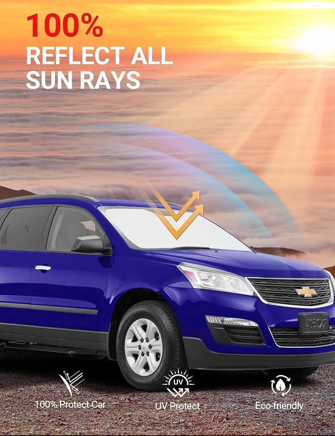 Proadsy 2026 Upgrade Front Windshield Sun Shade Foldable Sunshade Protector - Image 6