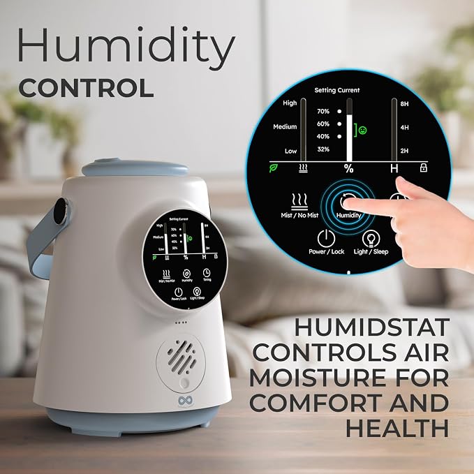 Everlasting Comfort 2.5L Top Fill Humidifier – Upgraded Easy to Clean 20HR - Image 5