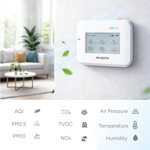 Aeropulse Indoor Air Quality Monitor | CO2, Temperature, Humidity&AirPressure| - Image 3