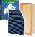 Cabin & Engine Air Filter Fit for Audi A4 & A4 Quattro 2009-2016, Audi A4 by Forccord