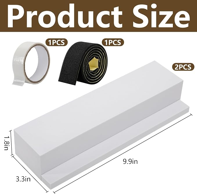 moonoom 2 Pack Air Conditioner Foam Block, Window AC Side Foam Block Kit - Image 2
