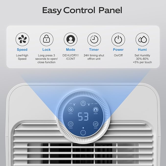 1500 Sq.Ft Dehumidifier for Basement - Image 3