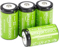 Amazon Basics 4-Pack Rechargeable C Cell NiMH Batteries, 5000 mAh, Pre-Charged by AmazonBasics