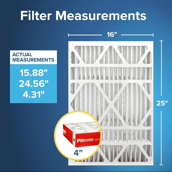 Filtrete 16x25x4 Air Filter MERV 11, MPR 1000 Micro Allergen Defense 4-Pack - Image 2