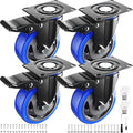 Caster Wheels 3 Inch, Swivel Casters Set of 4 Heavy Duty by WOZESEIK