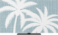 Summer Coastal Palm Tree Silhouette Indoor TV Cover, Elastic TV Screen by Unknown