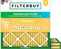 Filterbuy 16x16x1 Air Filter MERV 11 Superior Pet & Allergy Defense, by Filterbuy